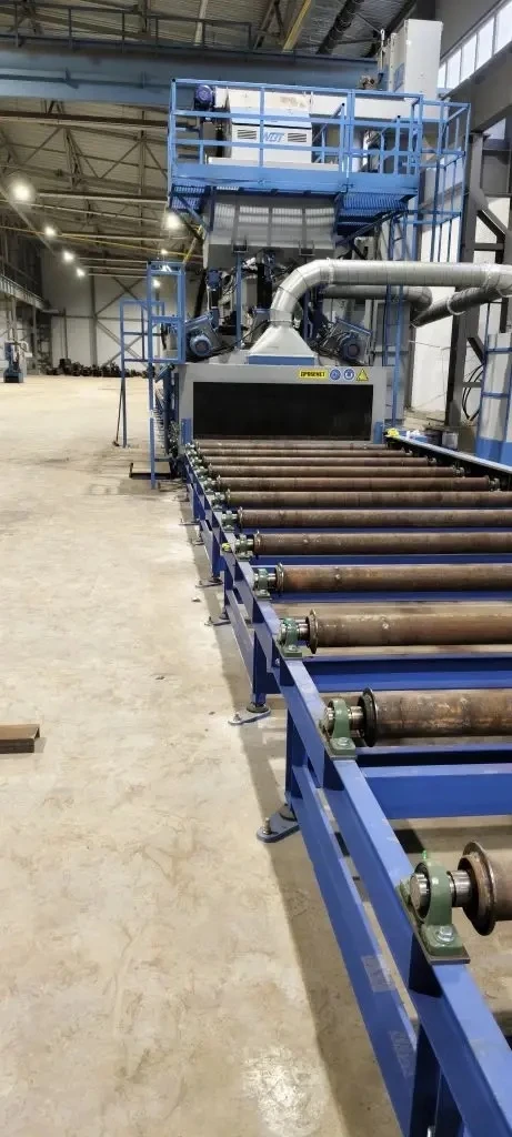 Закончили монтаж дробеметной установки для завода металлоконструкций