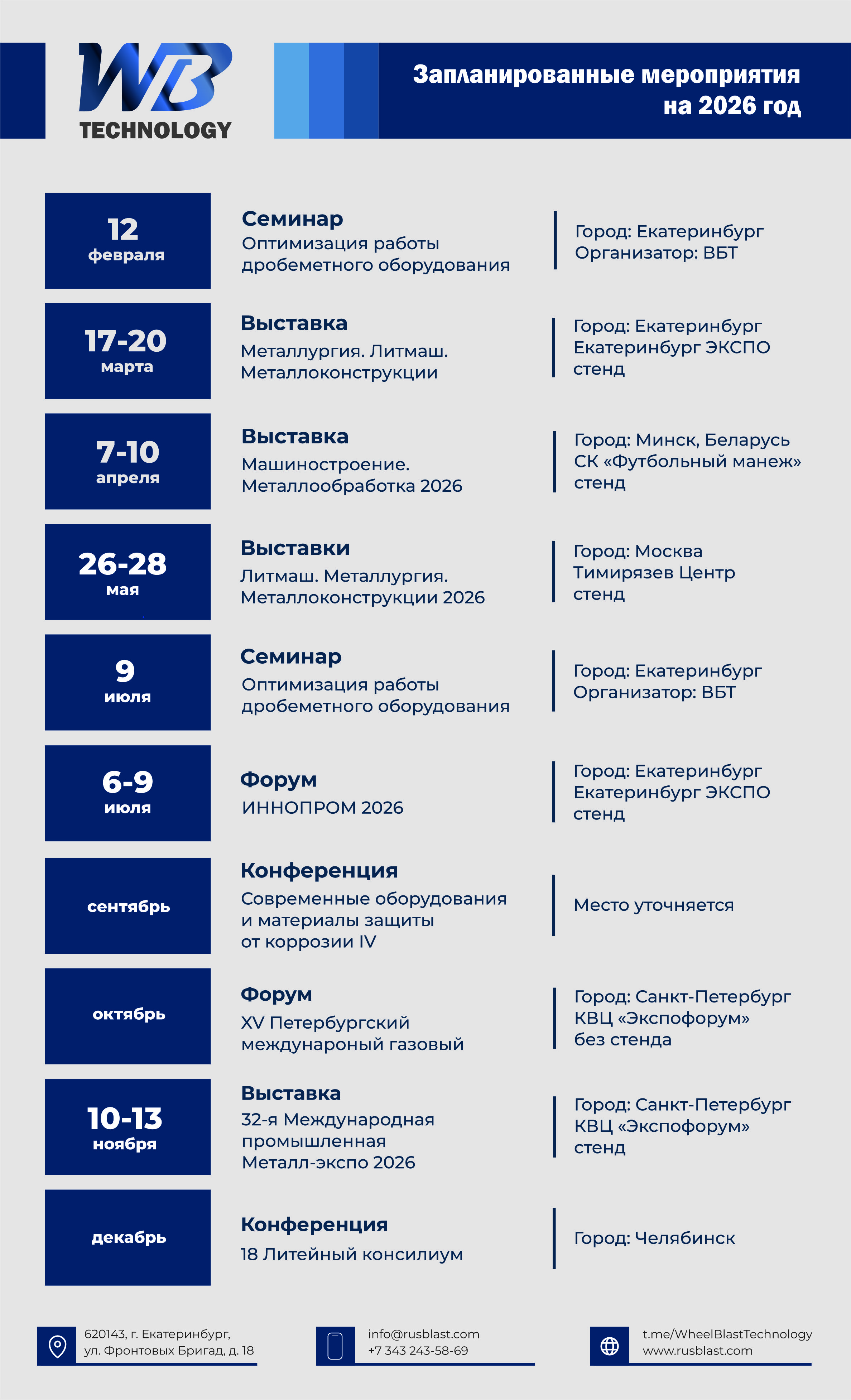 План мероприятий на 2026 год